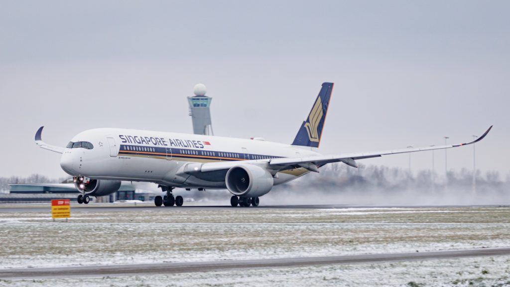 Singapore op de Polderbaan Schiphol